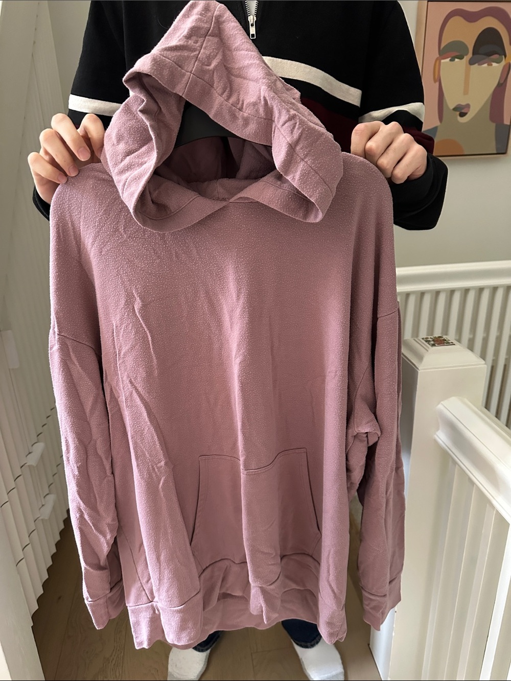 Beyond Yoga Mauve Hooded Pullover Sweater